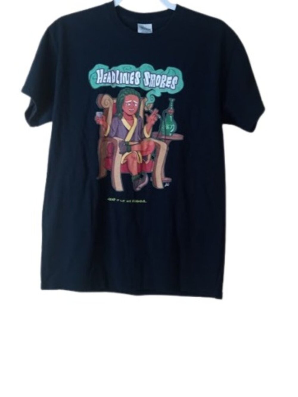 Headline Smokes Mens Keep It Lit With My Friends Graphic T-Shirt Tee Burnout S